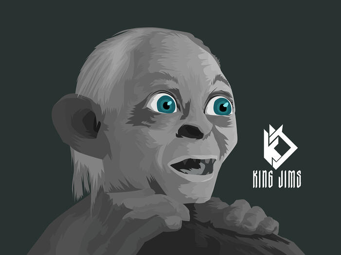The Lord of the Ring (Sméagol/Gollum) Vector Art
