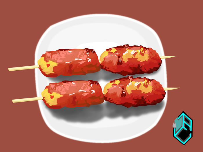 Filipino "Bananaque" REALISTIC FOOD VECTOR ART