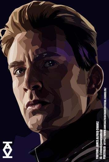 PROJECT MARVEL - VECTOR ART (CAPTAIN AMERICA) #2)